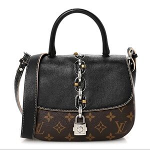 SOLD Louis Vuitton Calfskin Monogram Chain It Bag PM Black